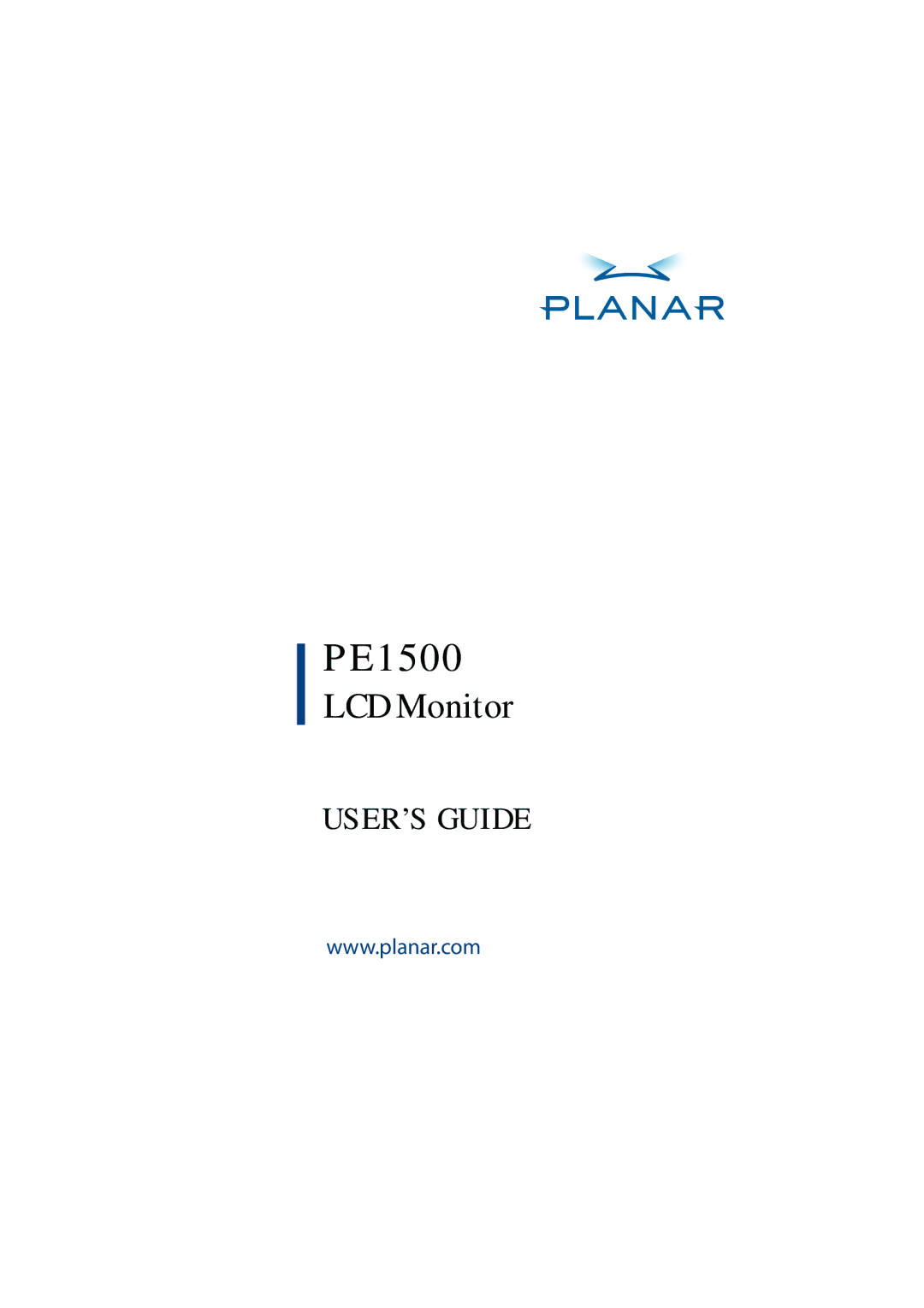 Planar PE1500 manual 