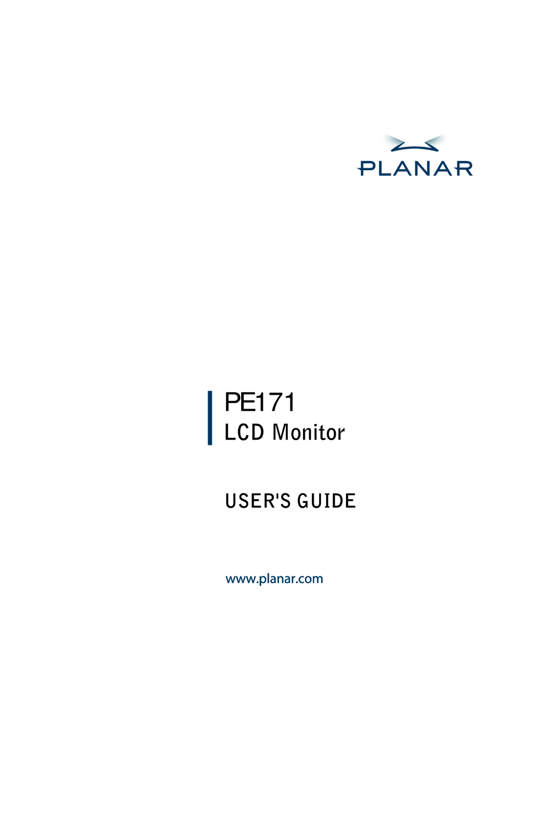 Planar PE171 manual 