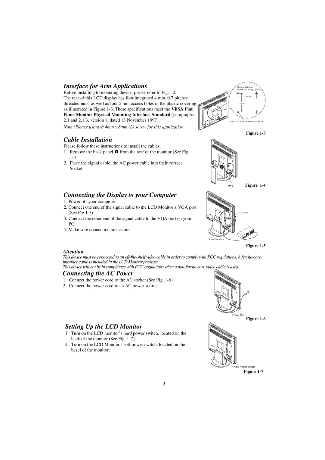 Planar PE190 manual Interface for Arm Applications, Cable Installation, Connecting the Display to your Computer 