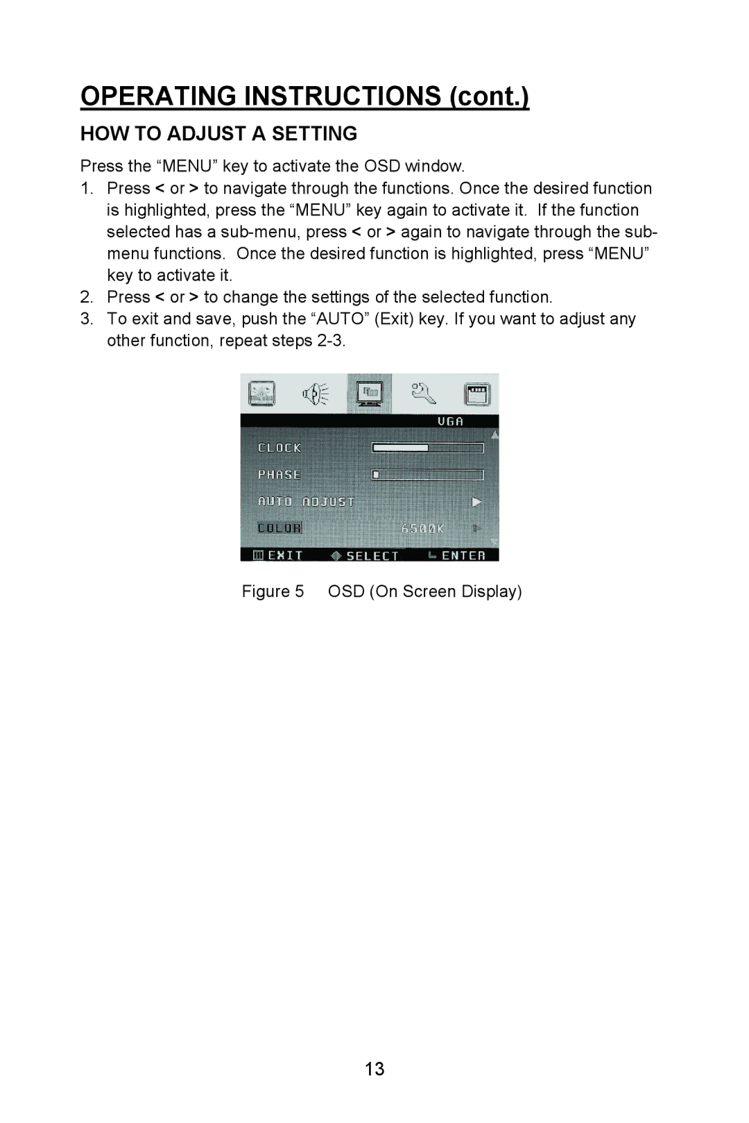 Planar PL1520M manual Operating Instructions 