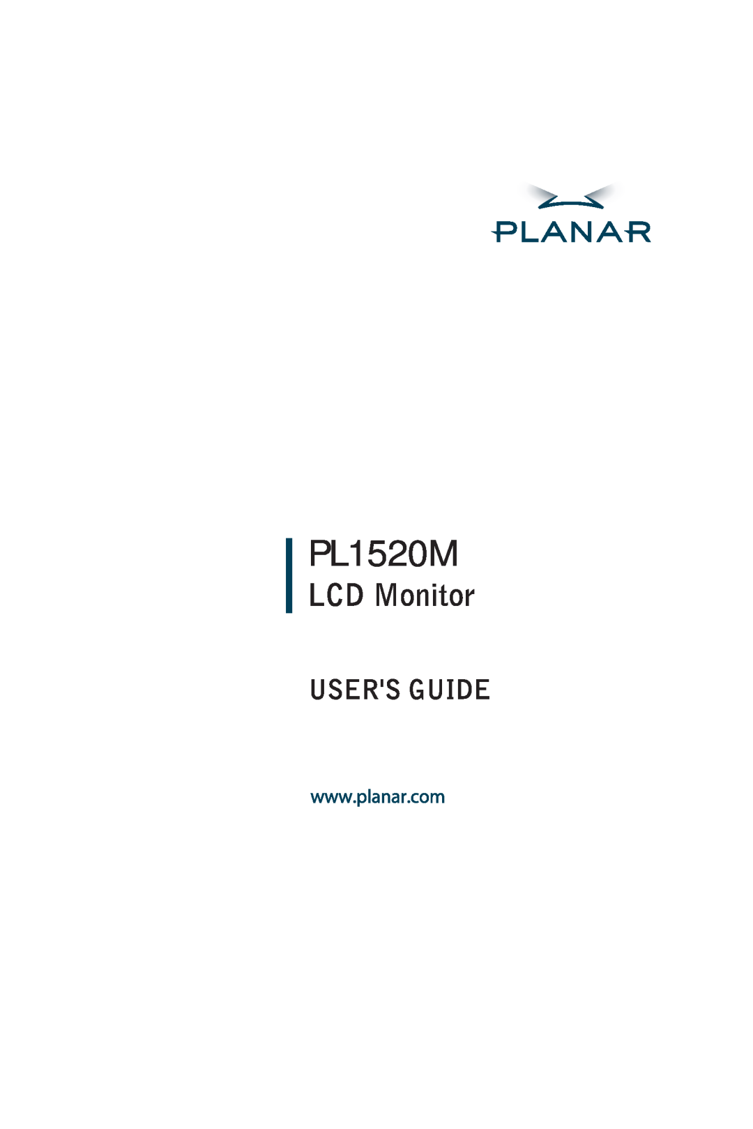 Planar PL1520M manual 