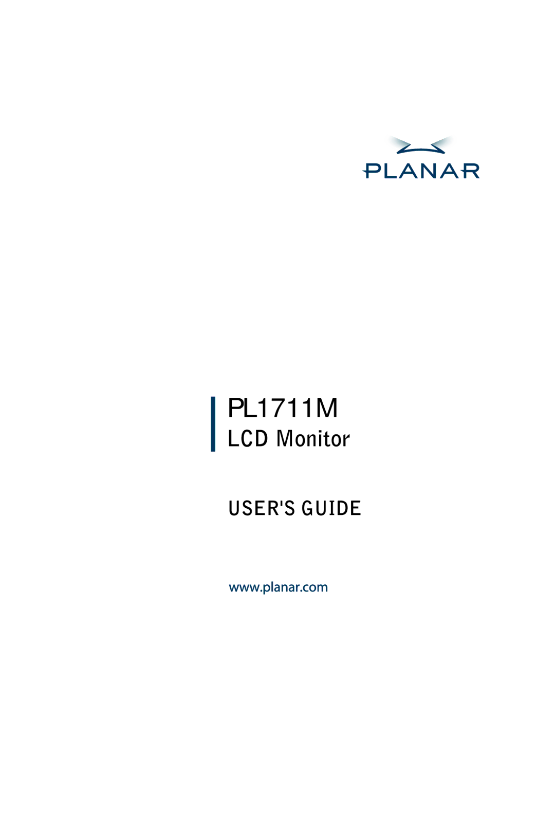 Planar PL1711M manual 