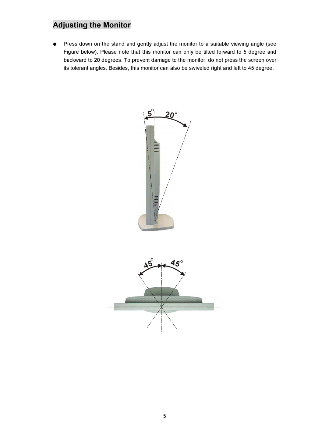 Planar PL190M manual Adjusting the Monitor 