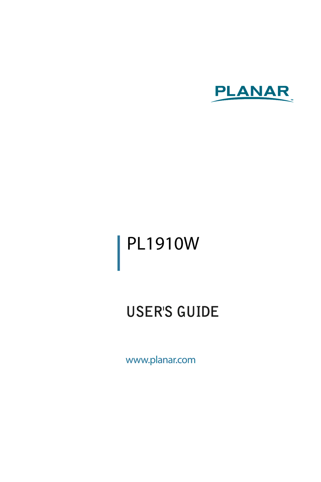 Planar PL1910W manual 