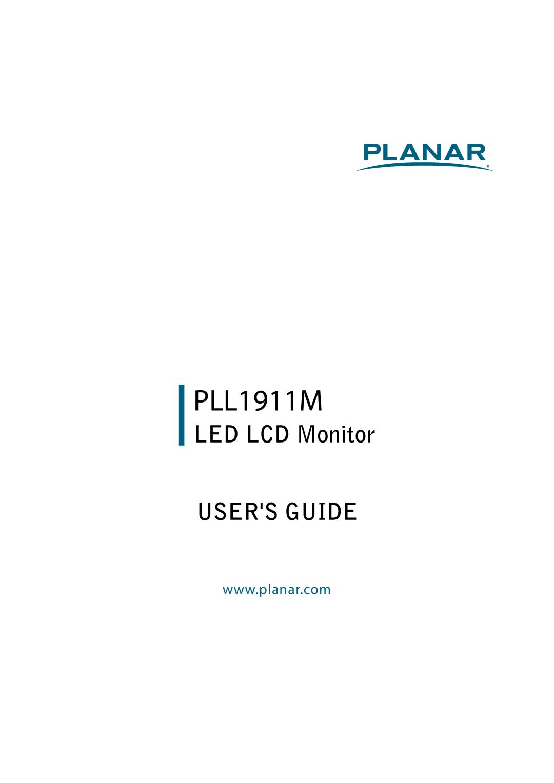 Planar PL1911M manual PLL1911M 