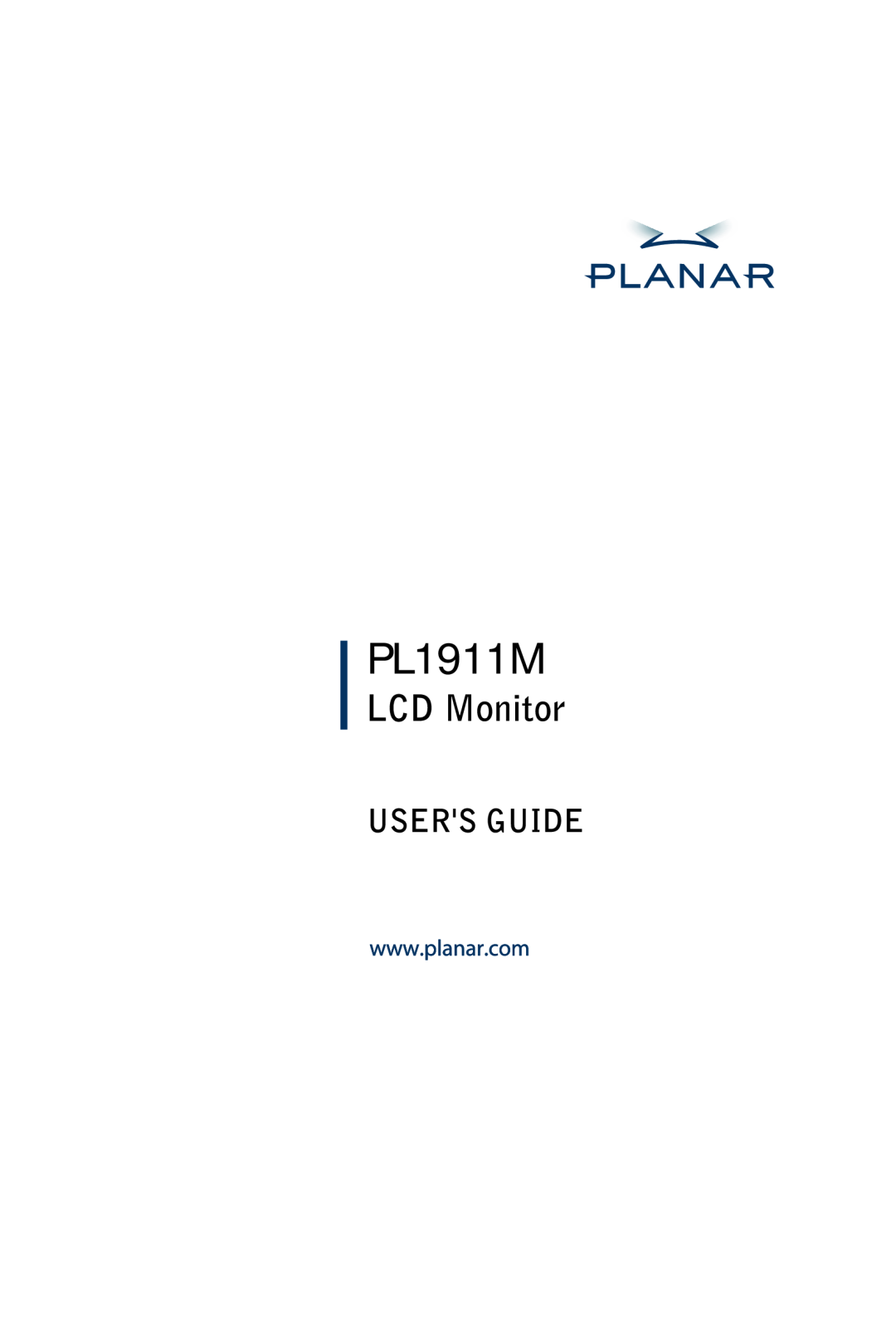 Planar PL1911M manual 