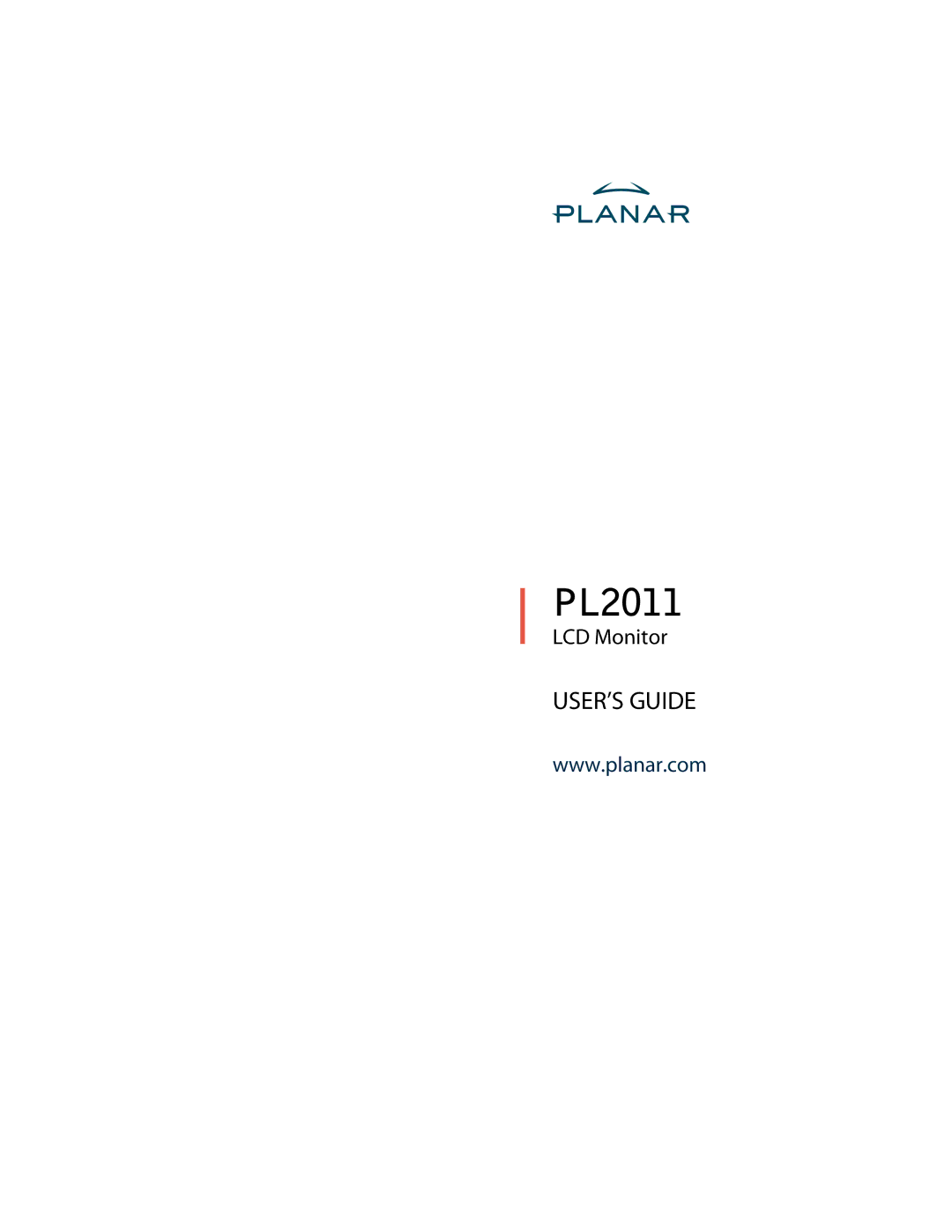 Planar PL2011 manual 