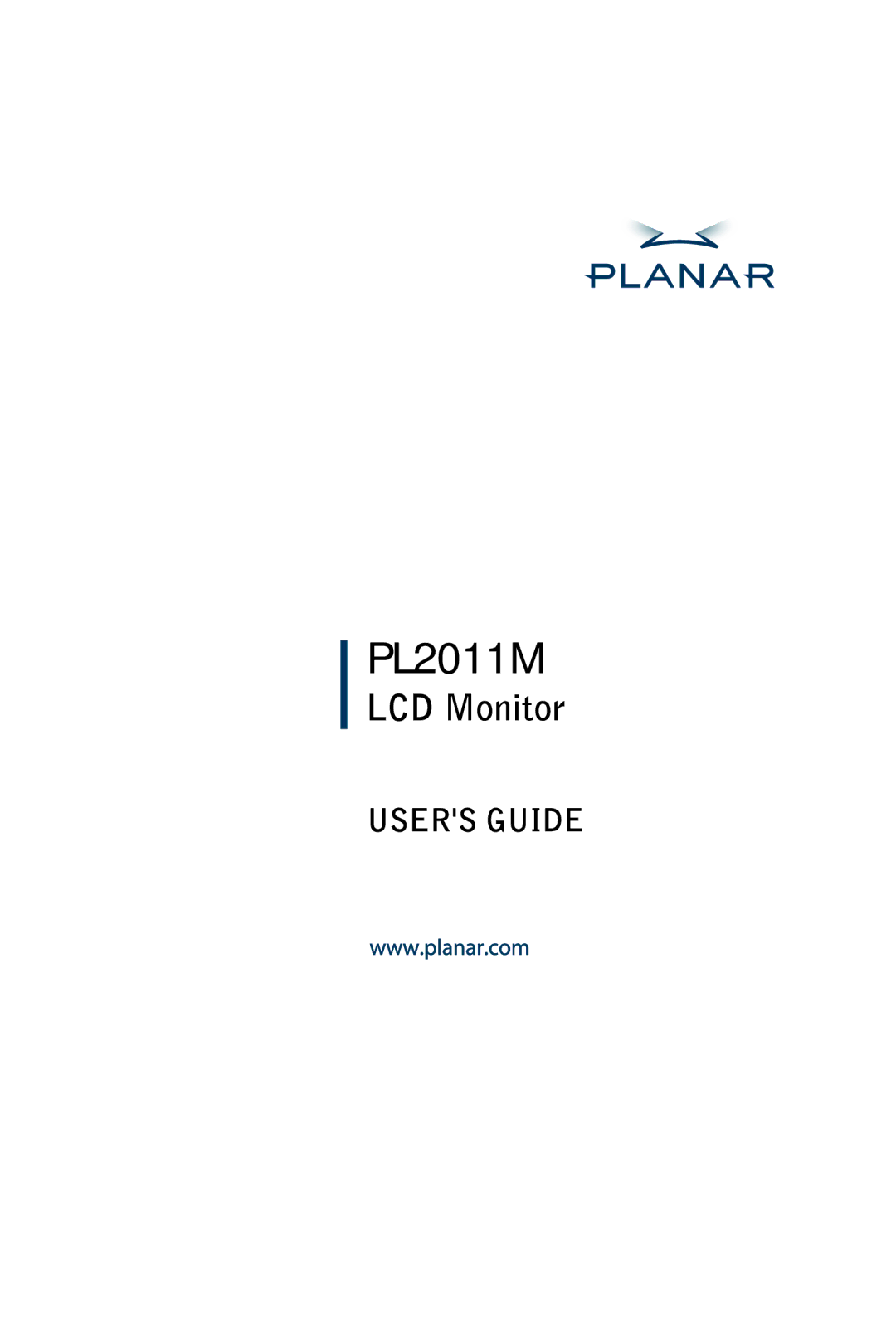 Planar PL2011M manual 