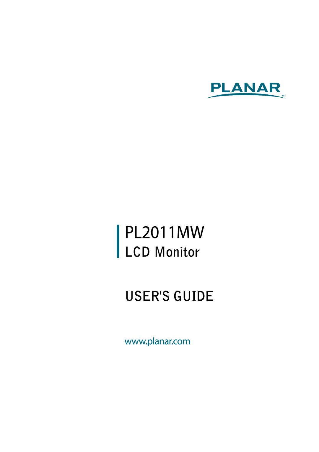 Planar PL2011MW manual 