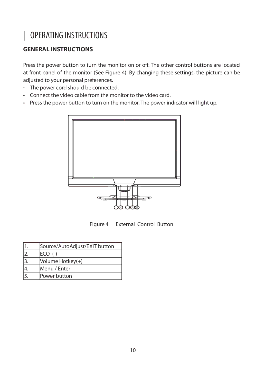 Planar PLL2010MW manual Operating Instructions, General Instructions 