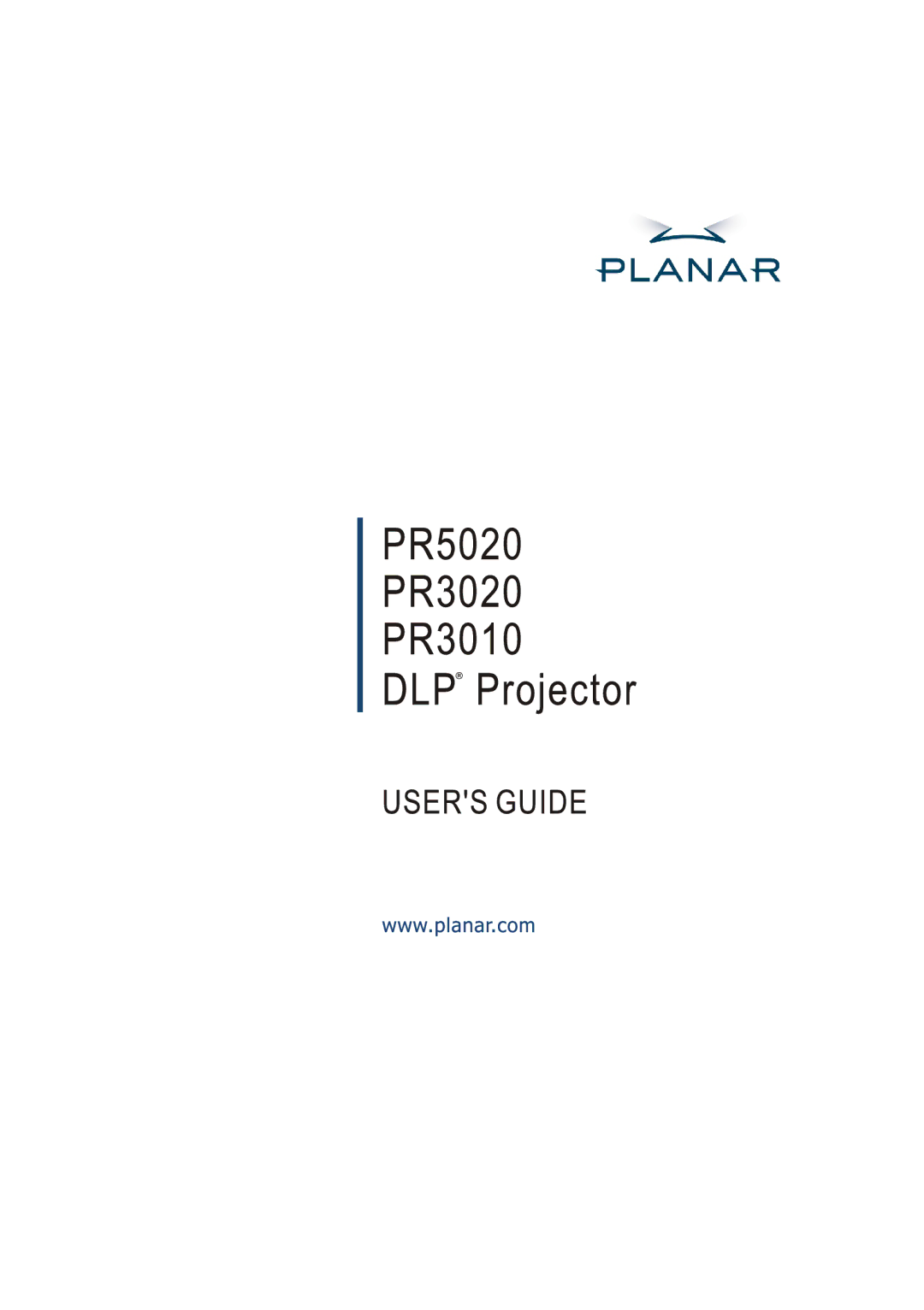 Planar PR3010 manual 