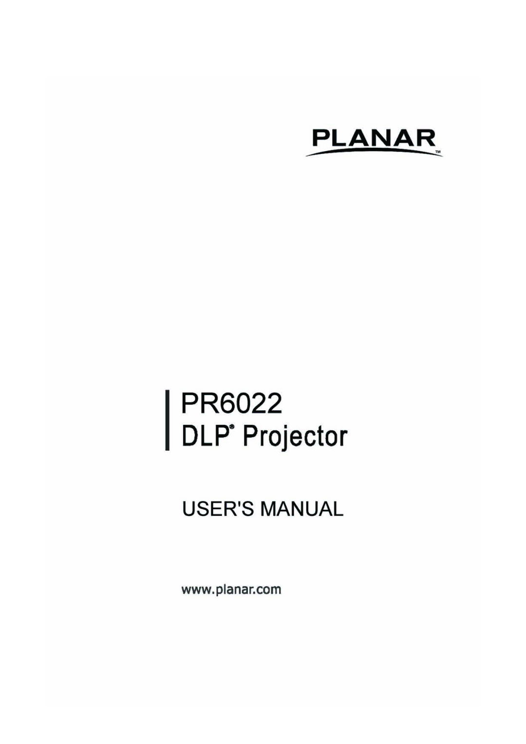 Planar PR6022 manual 