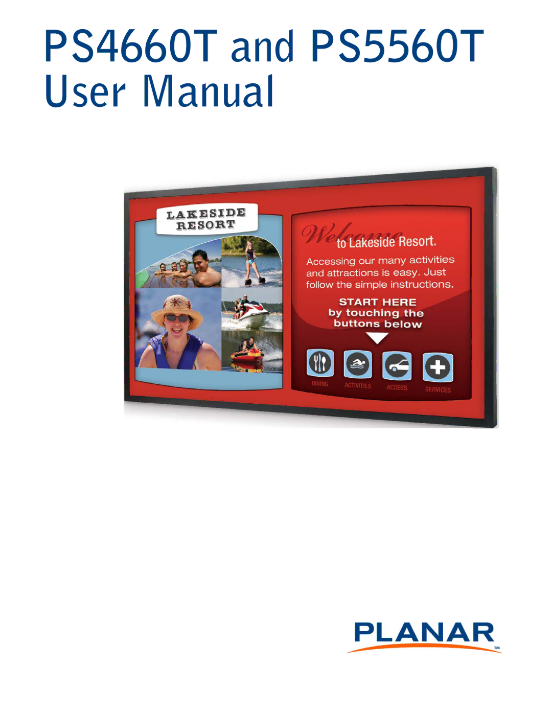 Planar PS466OT, PS4660T and PS5560T user manual 