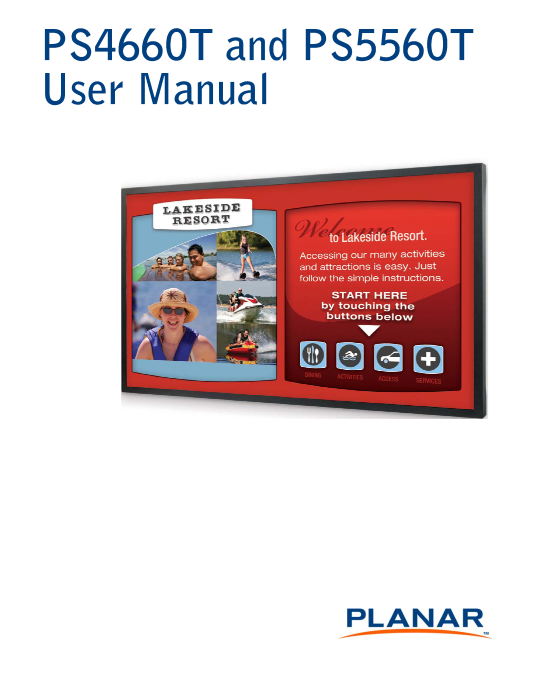 Planar PS466OT user manual PS4660T and PS5560T User Manual 