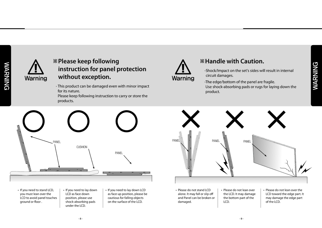 Planar PS5580 user manual ※Please keep following 