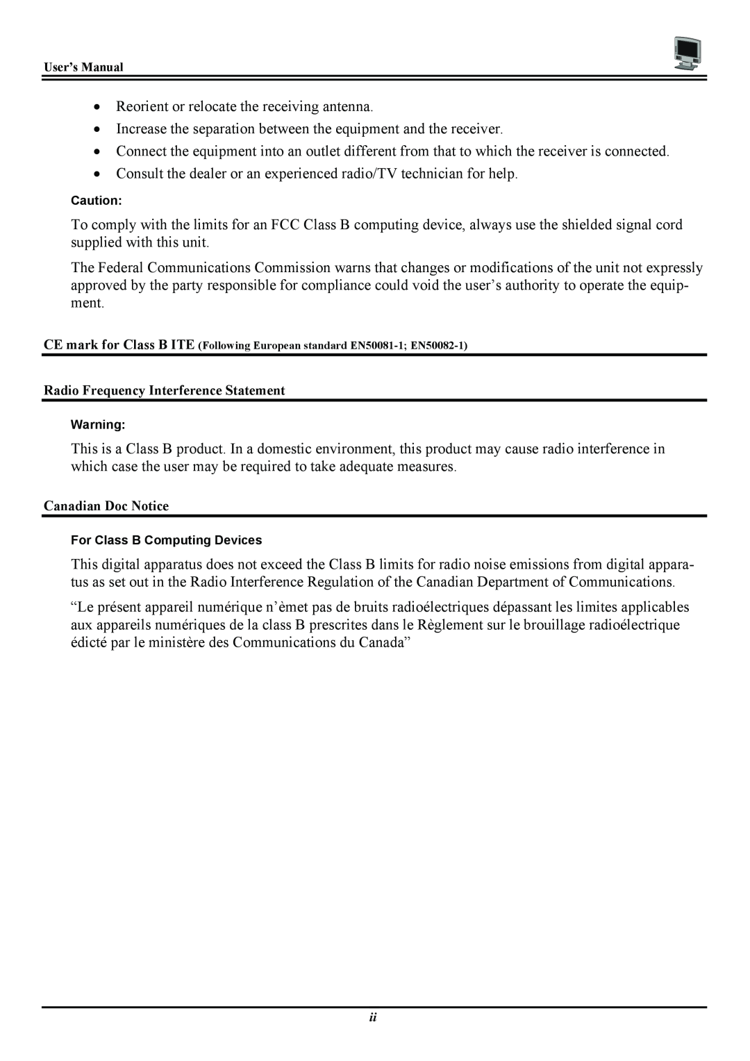 Planar PL120, PT120 manual Reorient or relocate the receiving antenna 