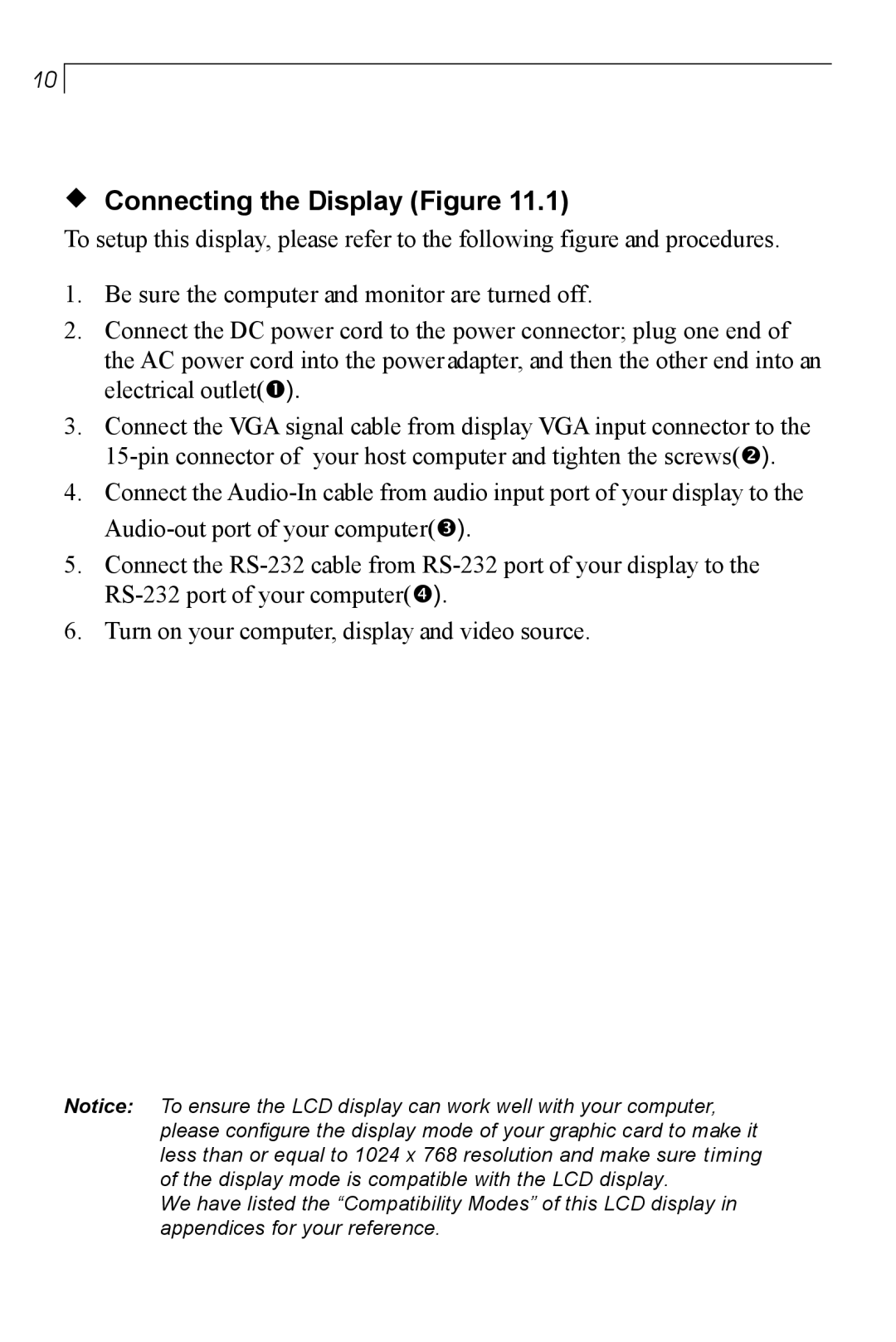 Planar PT150MU user manual Connecting the Display Figure 