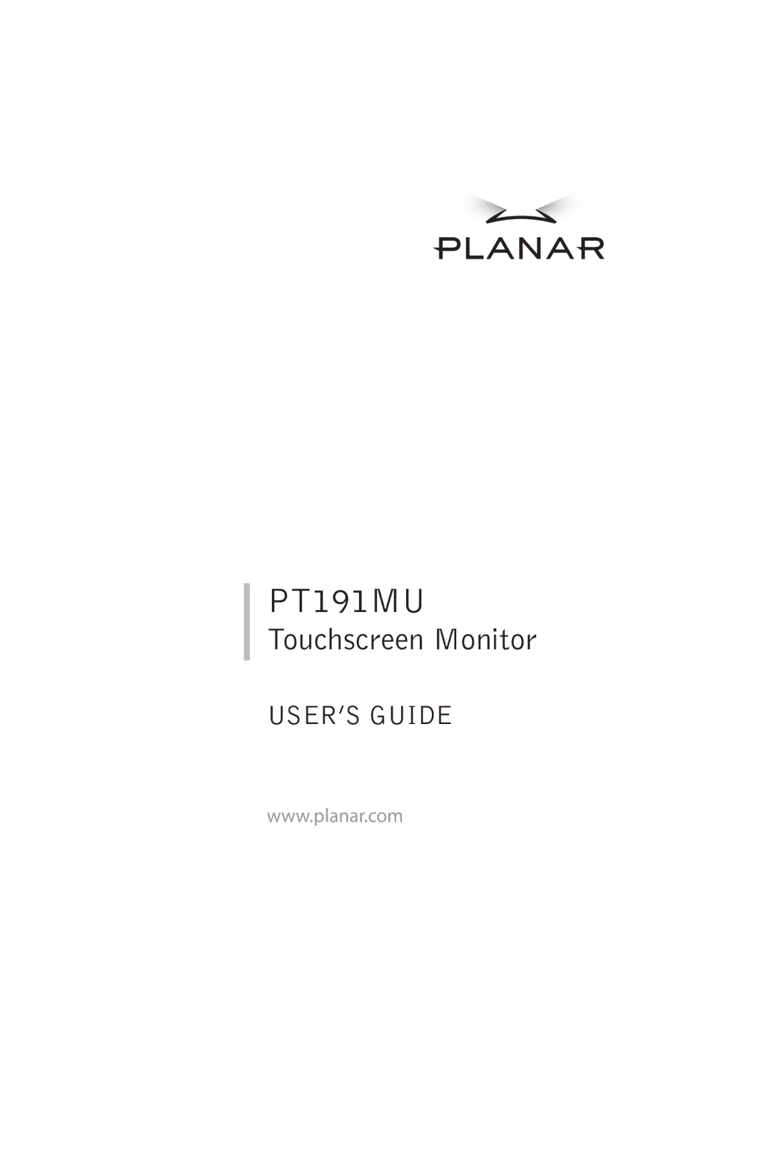 Planar PT191MU manual 