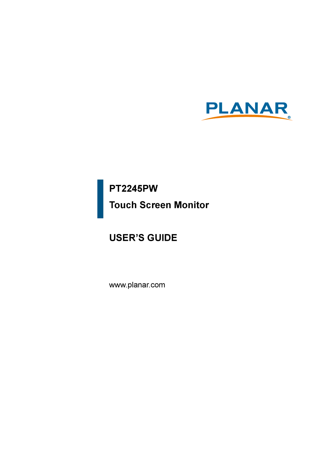 Planar PT2245PW manual USER’S Guide 