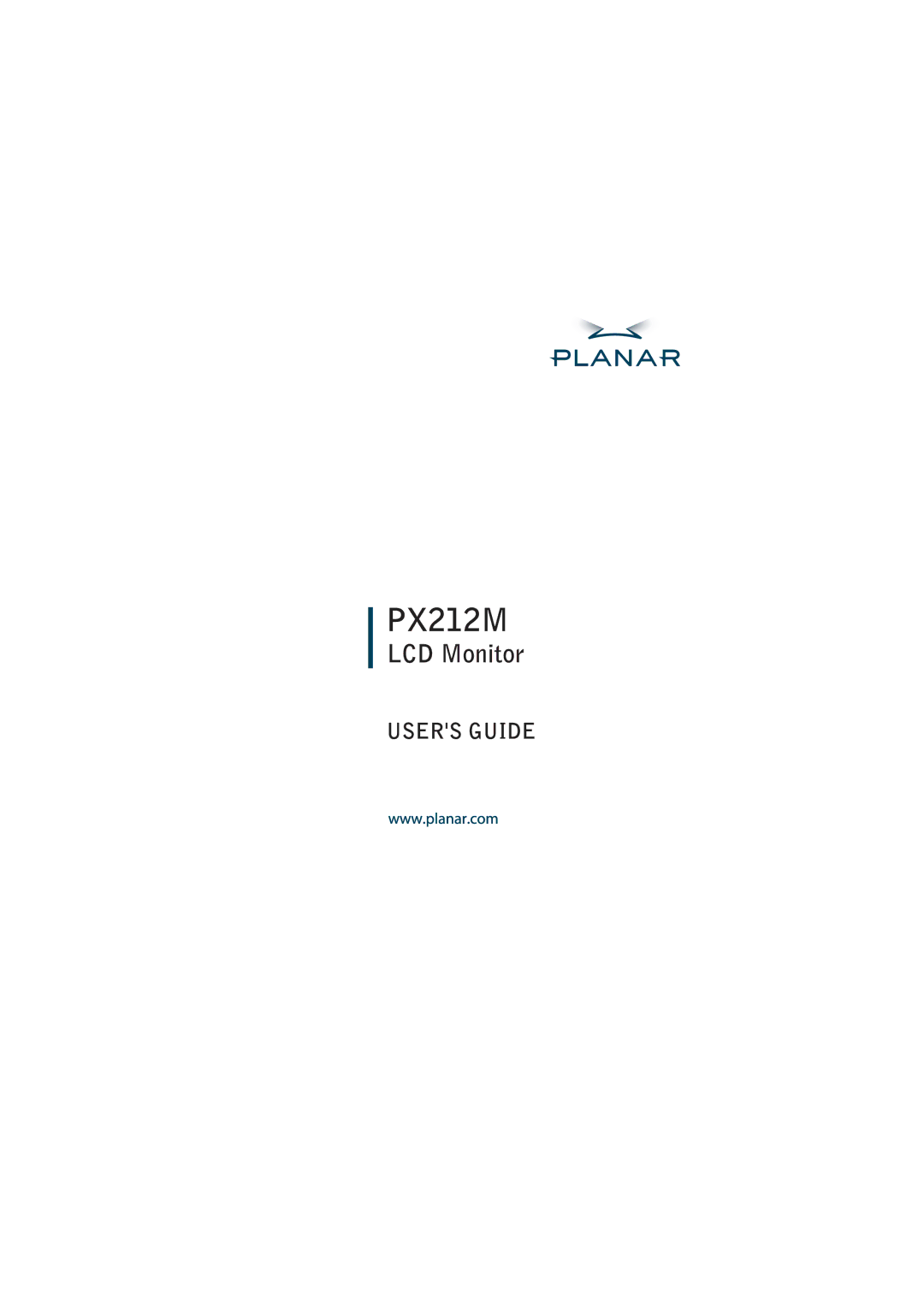 Planar PX212M manual 