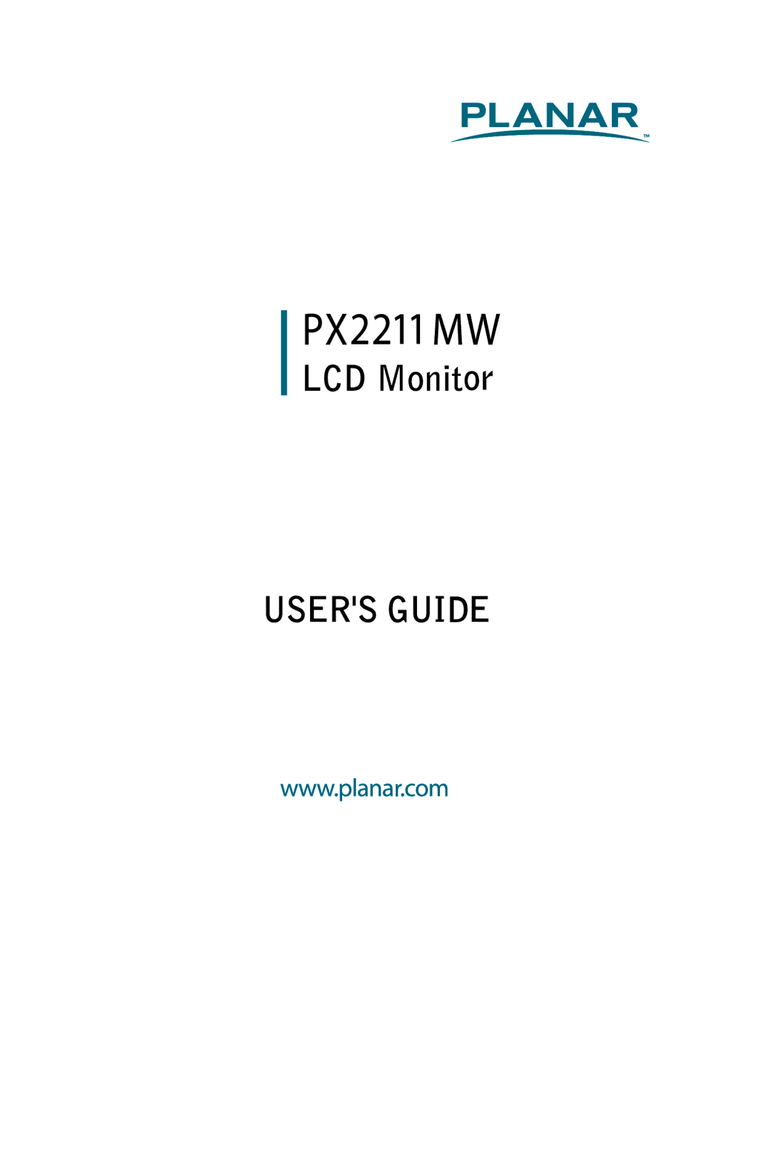 Planar PX2211 MW manual 