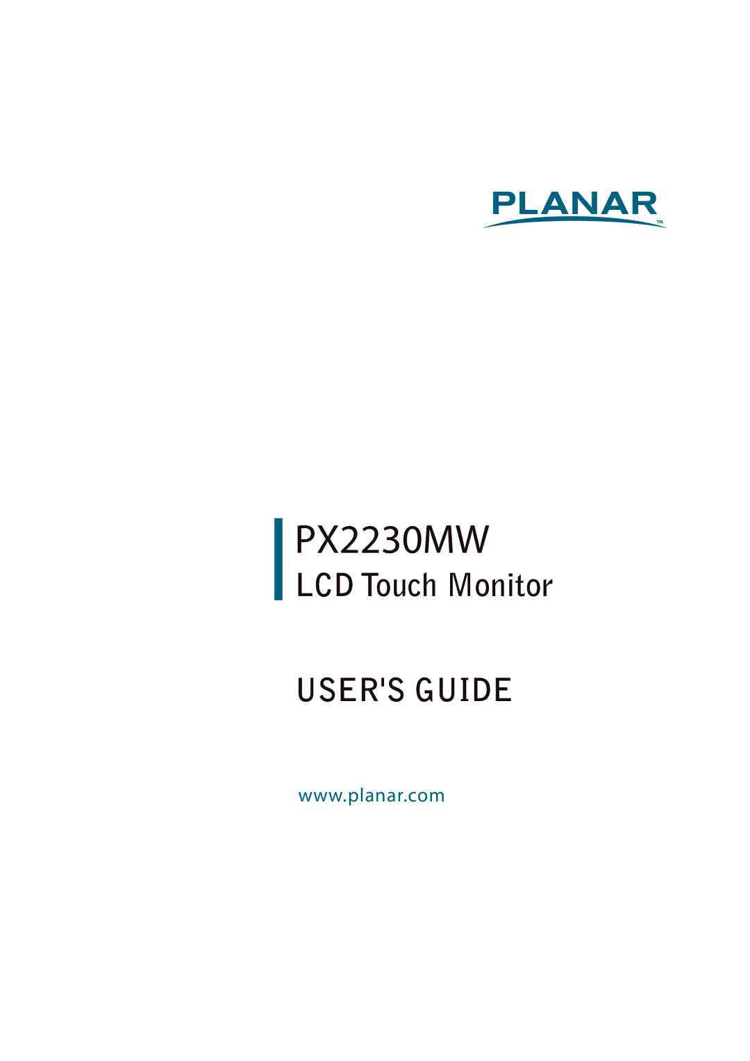 Planar PX2230MW manual 