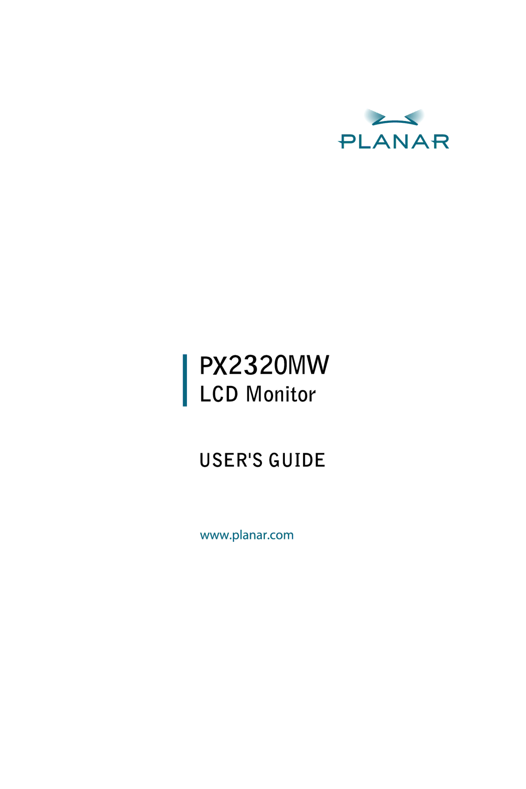 Planar PX23MW manual 