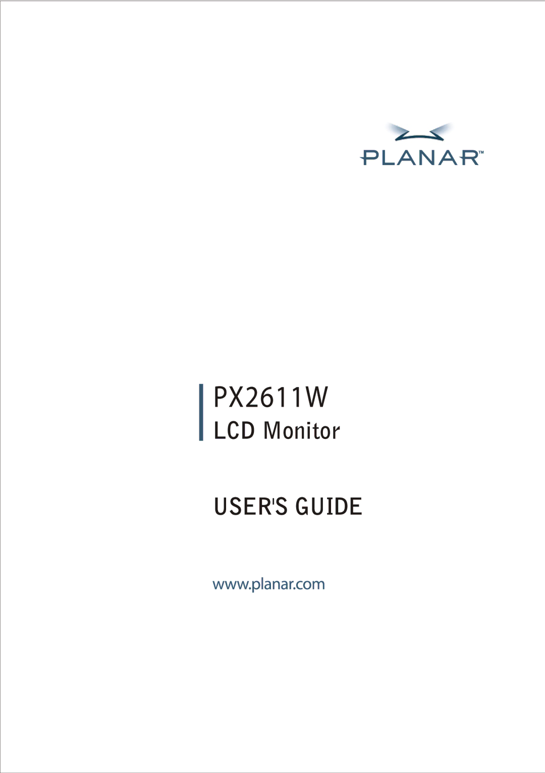 Planar PX2611W manual 