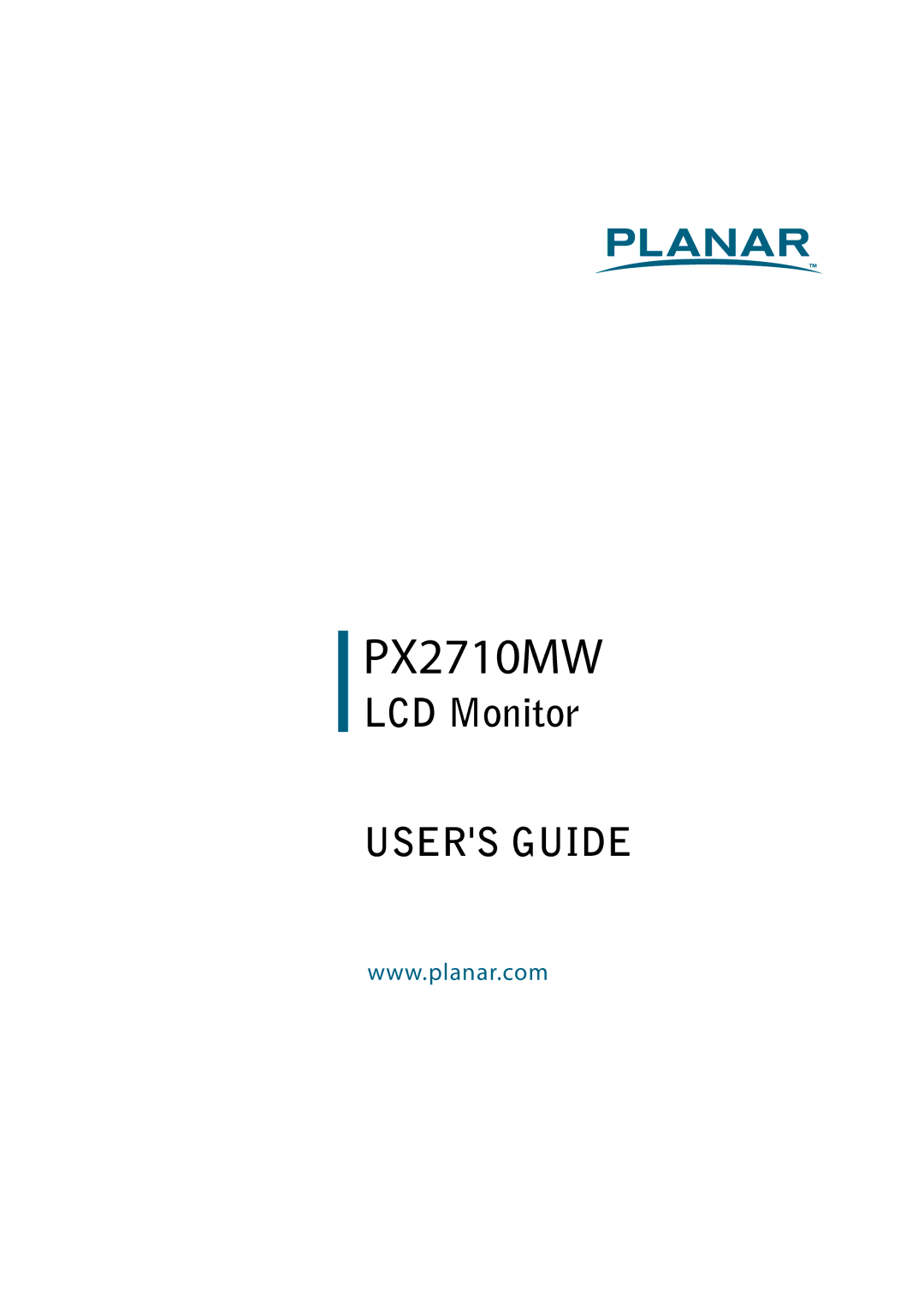 Planar PX2710MW manual 