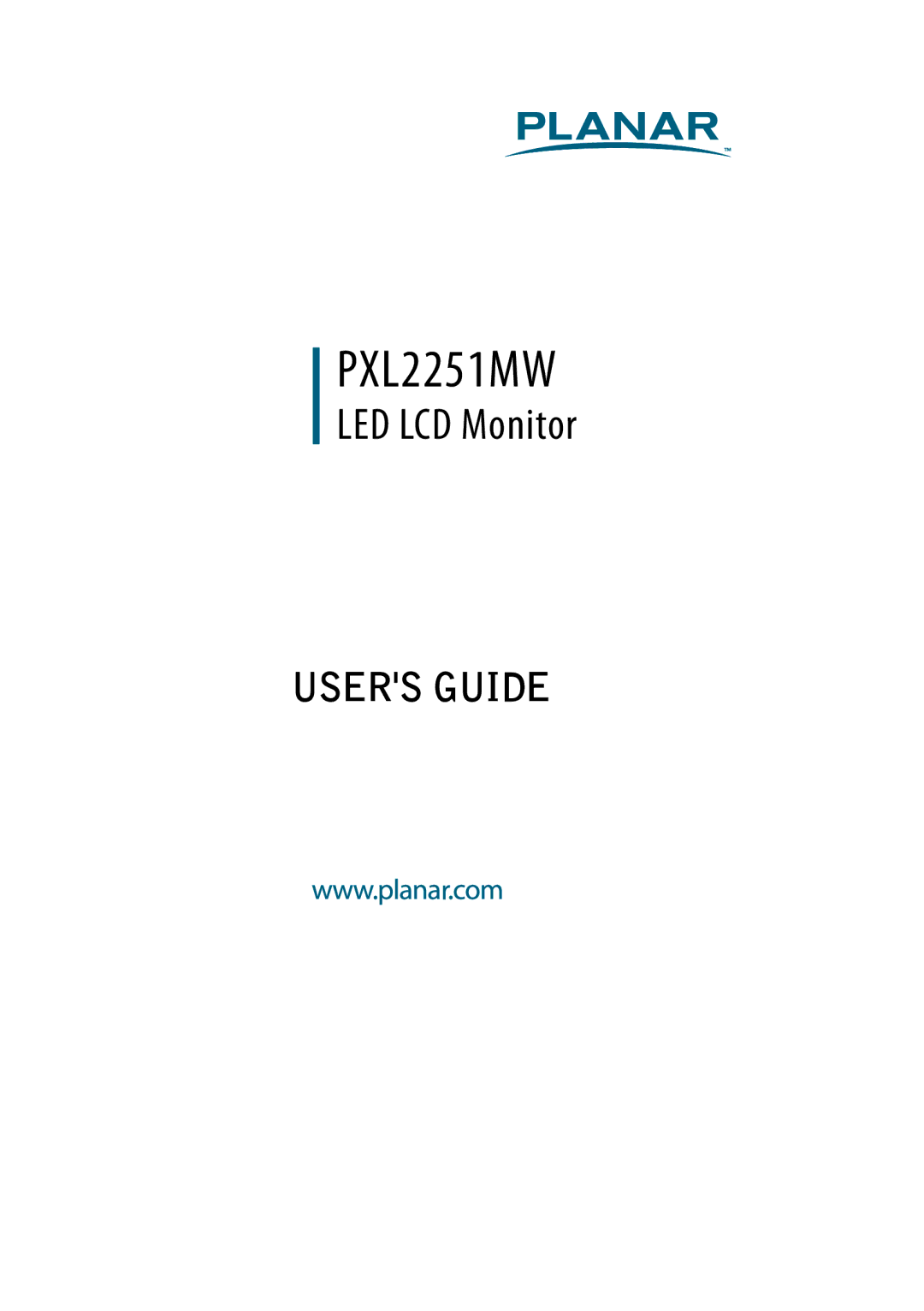 Planar PXL2251MW manual 