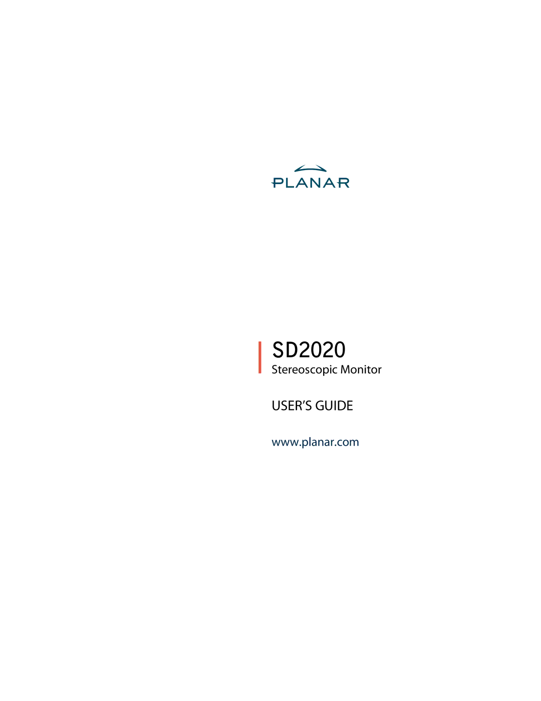 Planar SD2020 manual 