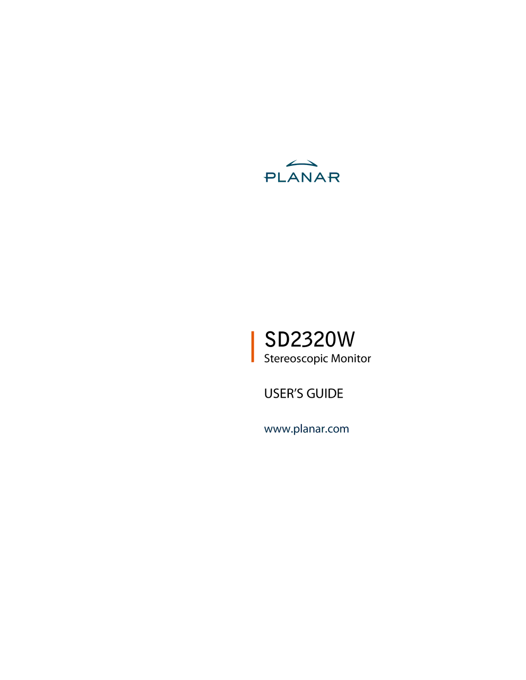 Planar SD2320W manual 