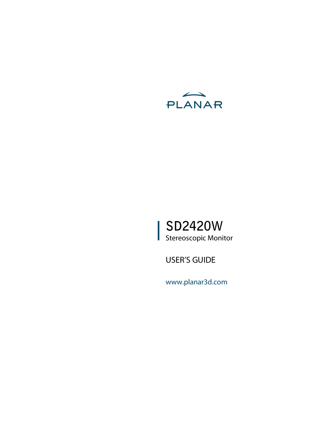 Planar SD2420W manual 