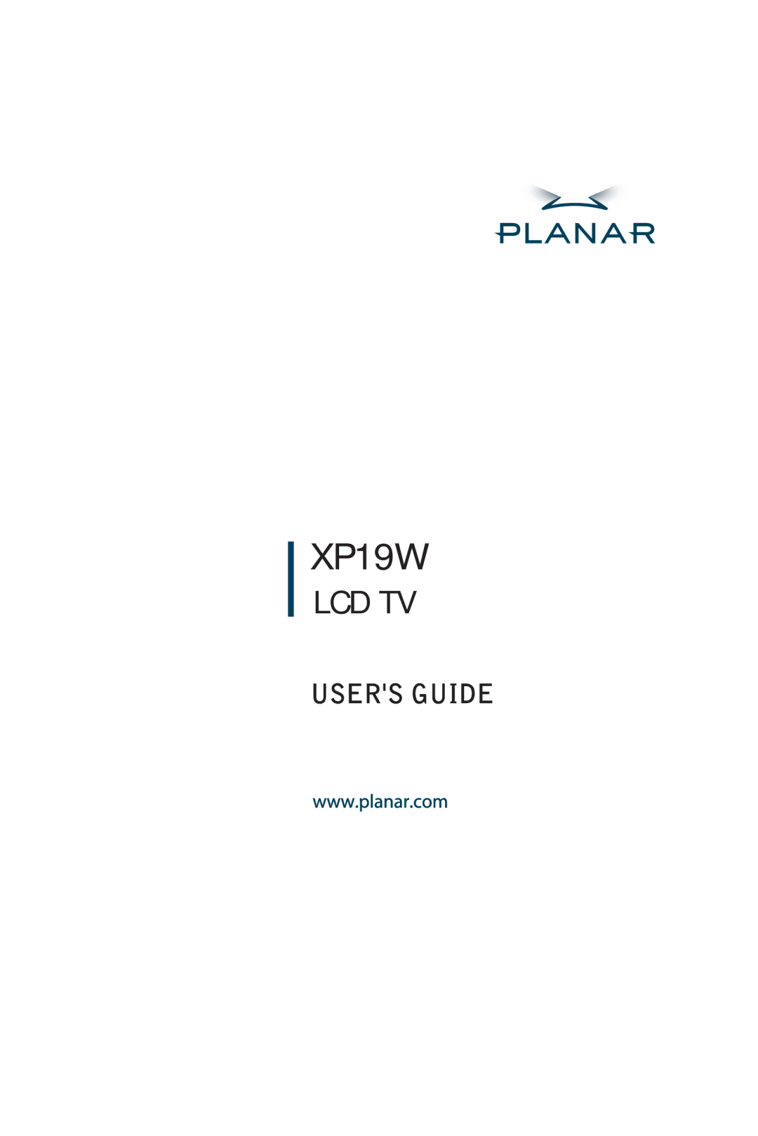 Planar XP19W manual 