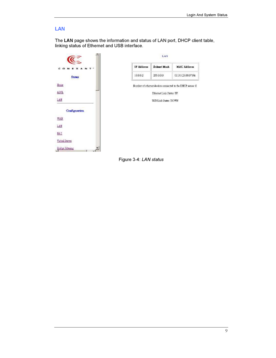 Planet Technology ADE-3000 user manual Lan 