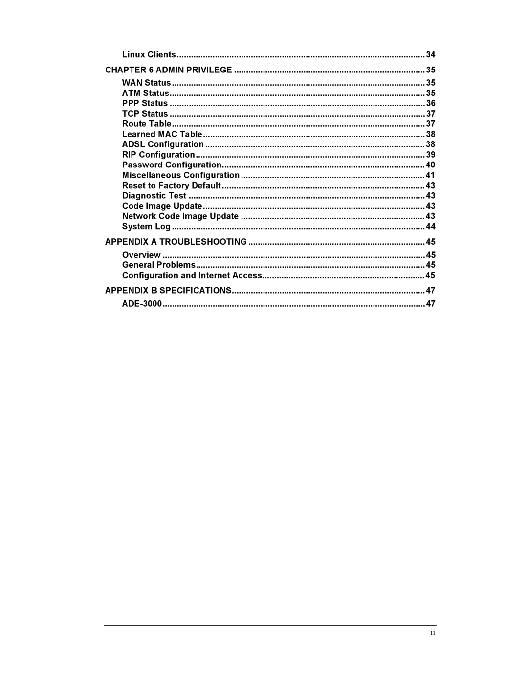 Planet Technology ADE-3000 user manual Network Code Image Update 