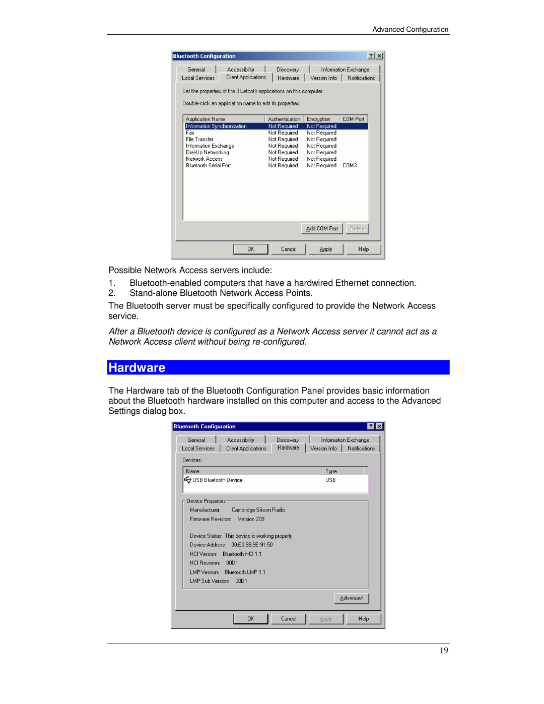 Planet Technology BT-200U user manual Hardware 