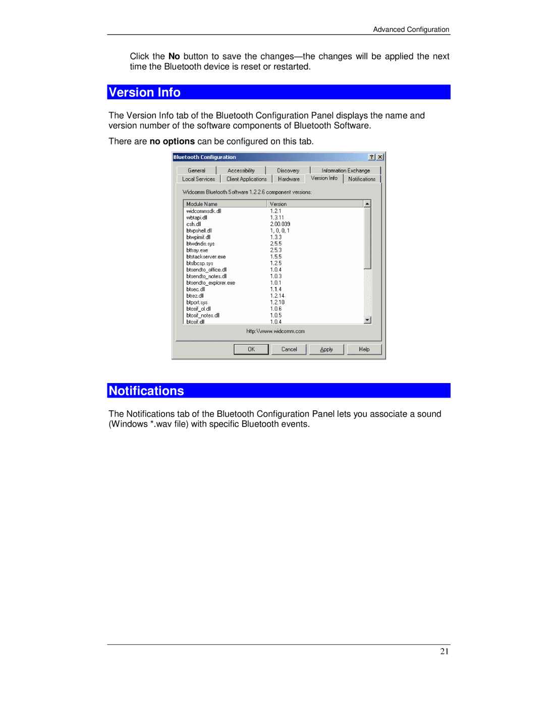 Planet Technology BT-200U user manual Version Info, Notifications 