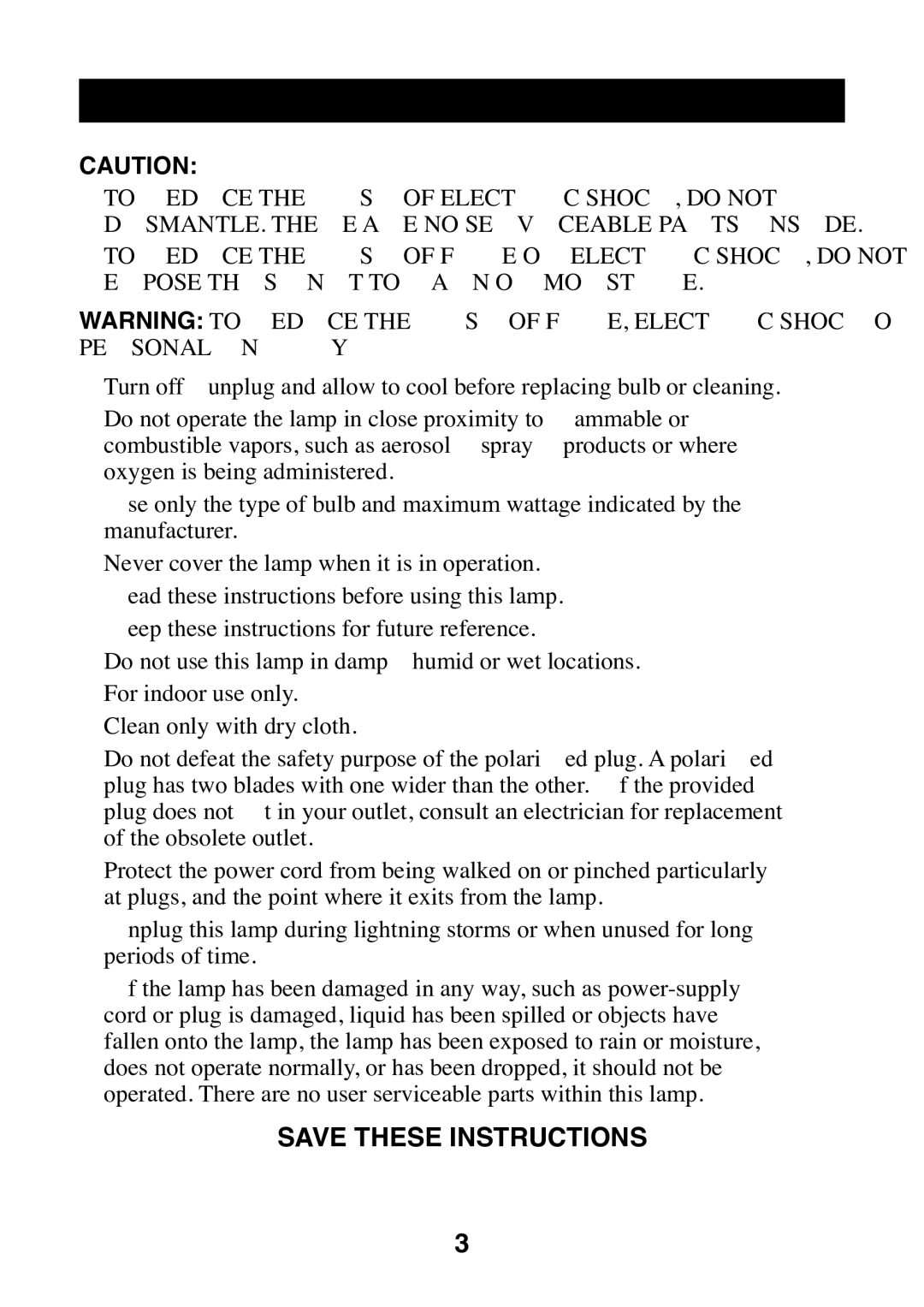 Planet Technology PL05 manual Important Safety Instructions 