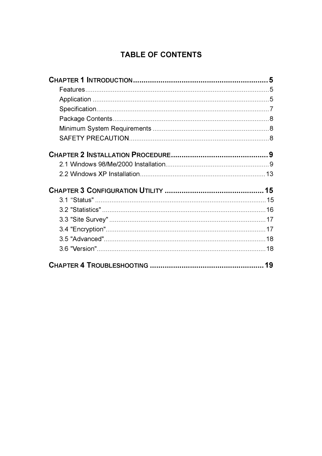 Planet Technology WL-U350 user manual Configuration Utility 