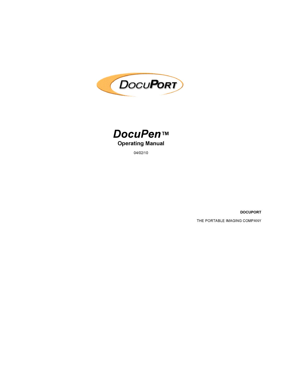 Planon System Solutions DocuPort Series DocuPen manual Operating Manual 