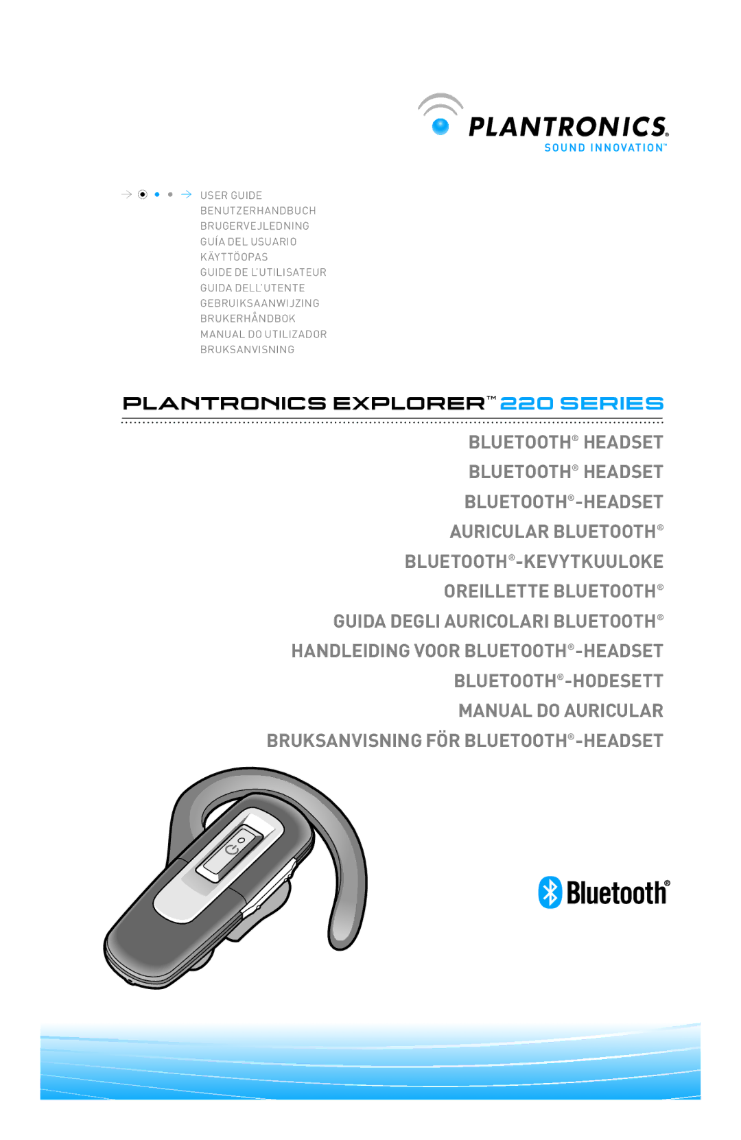 Plantronics 220 SERIES manual do utilizador Plantronics Explorer 220 Series 