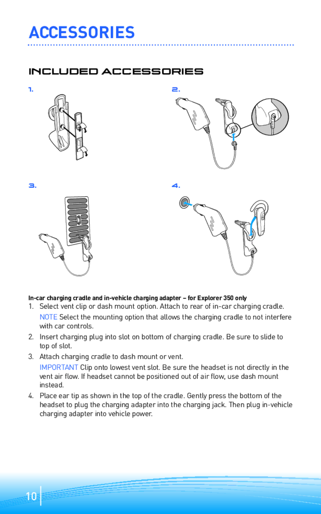 Plantronics 300 Series manual Included Accessories 