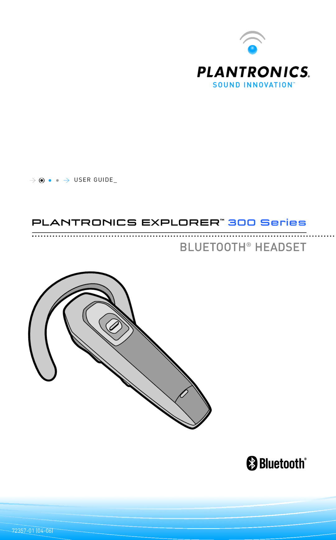 Plantronics 300 manual Bluetooth Headset 