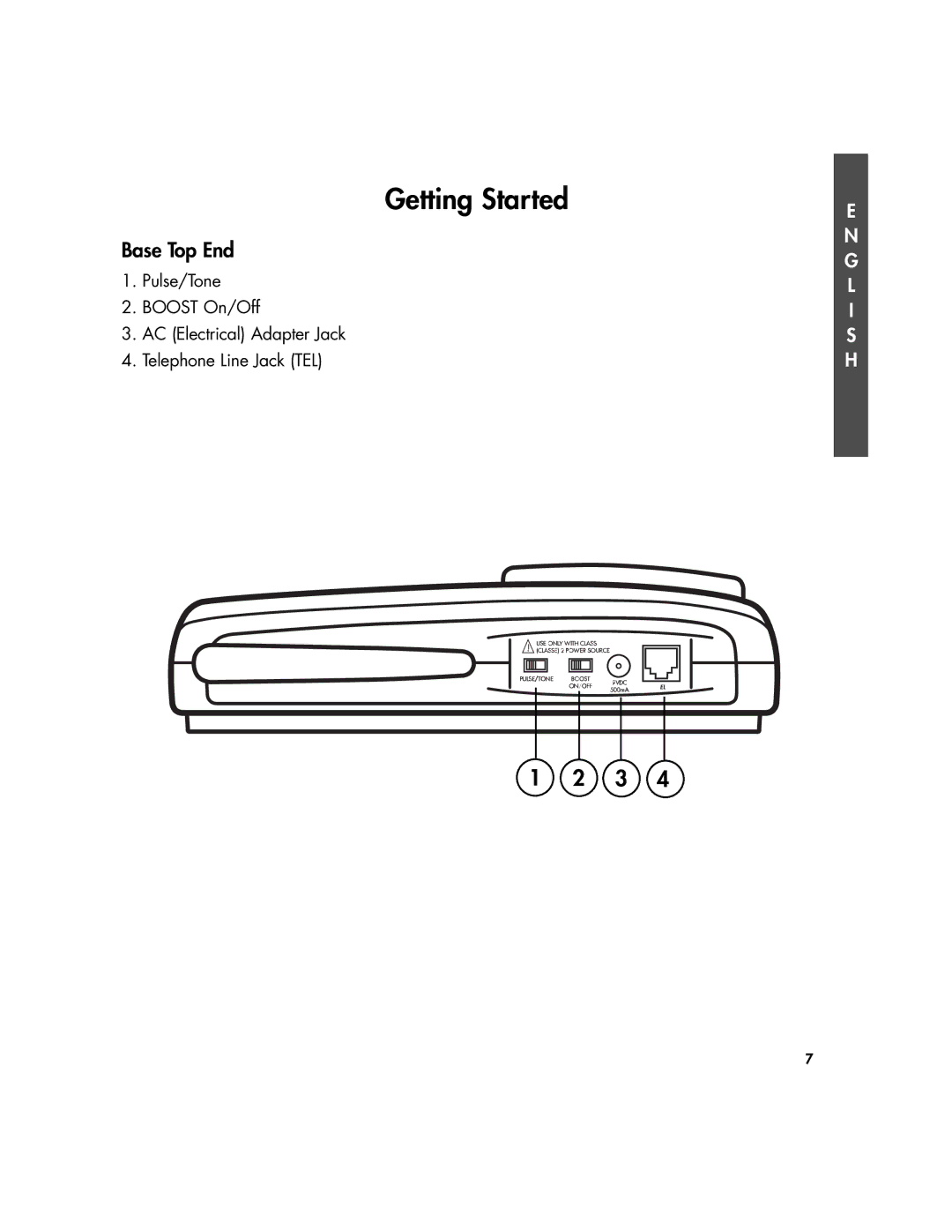 Plantronics 435 manual Base Top End 