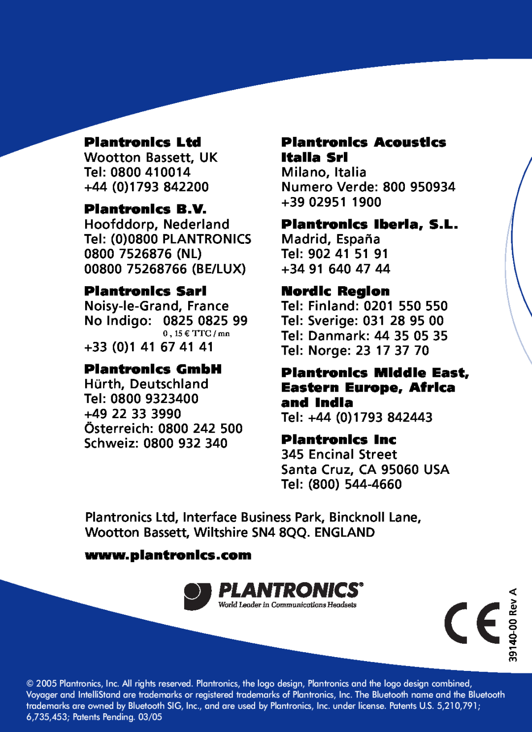 Plantronics 510 manual 