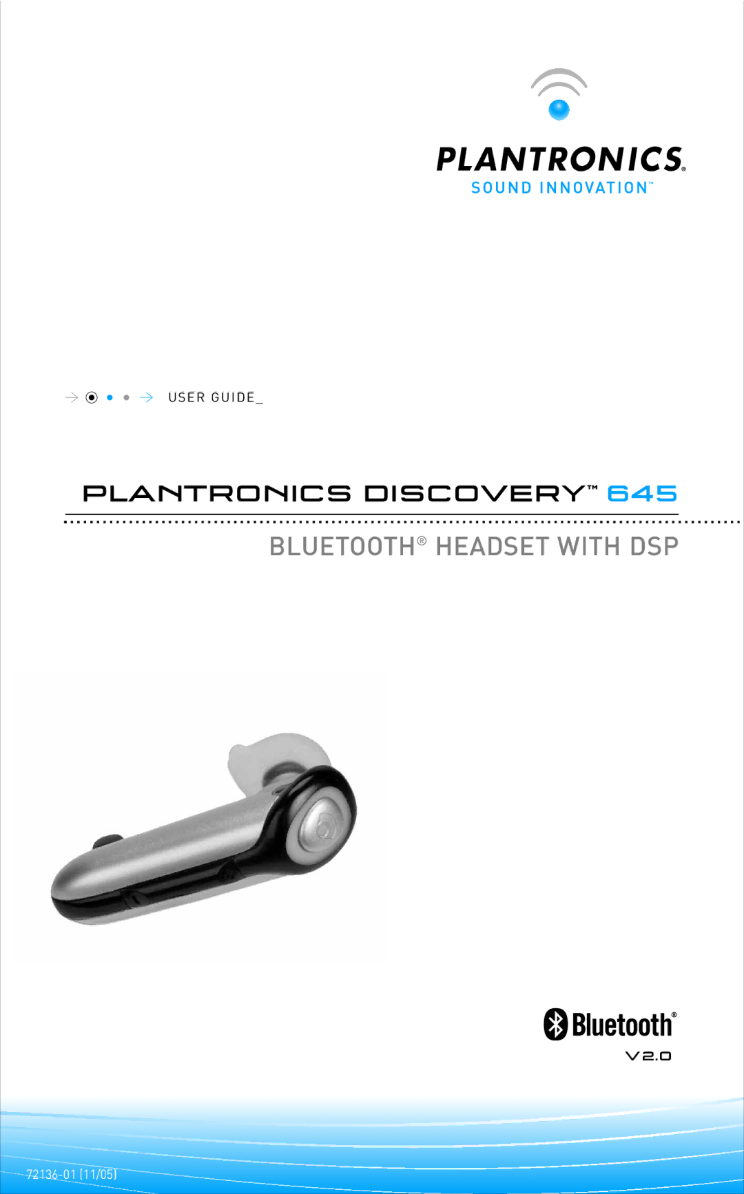 Plantronics 645 manual Bluetooth Headset with DSP 