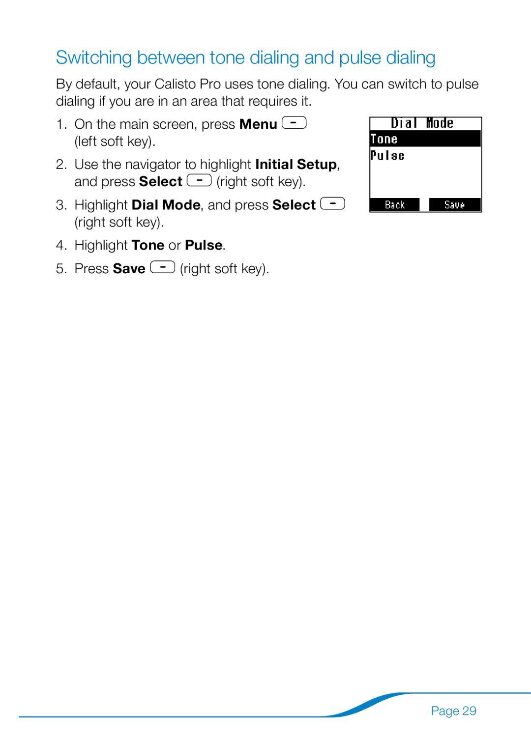 Plantronics 655 manual Switching between tone dialing and pulse dialing 