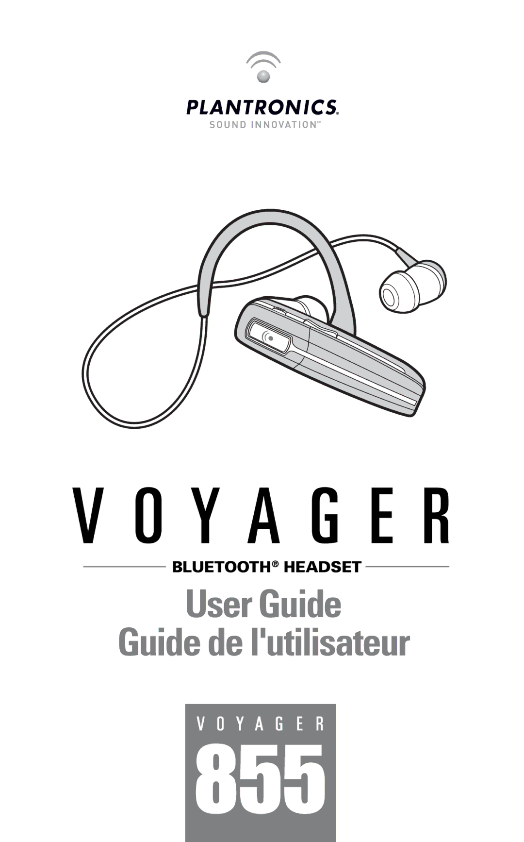 Plantronics 855 manual User Guide Guide de lutilisateur 