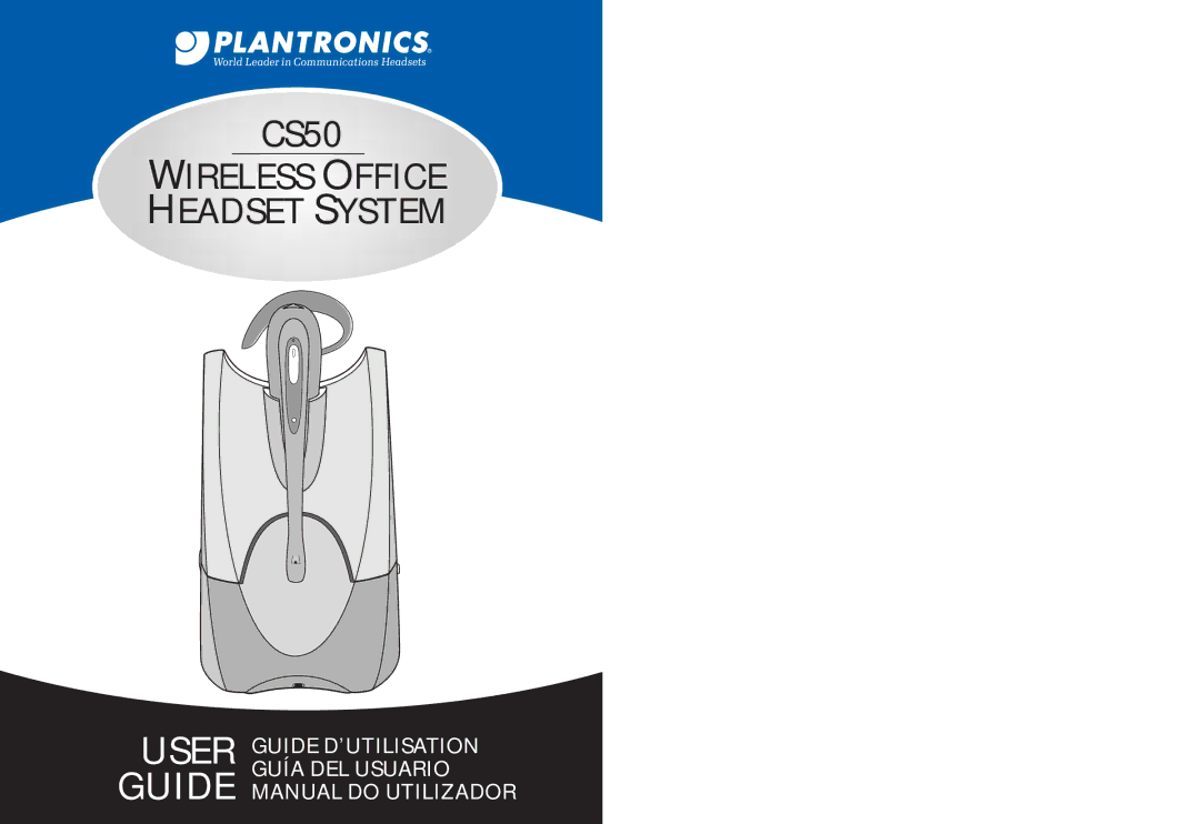 Plantronics CS50 manual do utilizador 